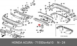 Носитель, буфер 71550SV4A10 HONDA
