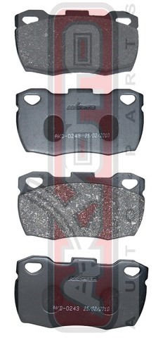Колодки тормозные дисковые AKD-0243 AKYOTO