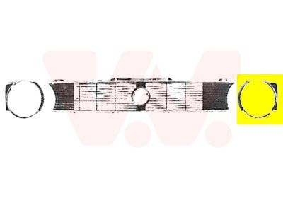 Решетка радиатора 5810511 VAN WEZEL