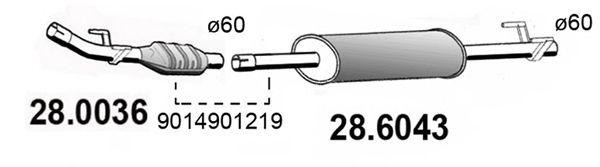 Катализатор 280036 ASSO