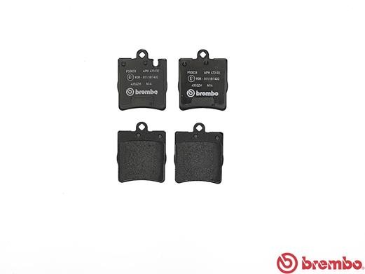 Комплект тормозных колодок, диско P50033 BREMBO