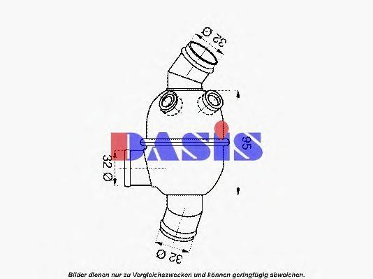 Термостат, охлаждающая жидкость 751955N AKS DASIS