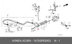 Топливный насос 16700PE0003 HONDA