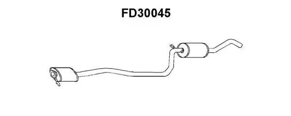 Предглушитель выхлопных газов FD30045 VENEPORTE