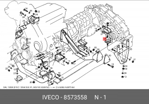 Подвеска, двигатель 8573558 IVECO