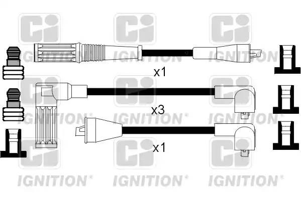 Ккомплект проводов зажигания XC853 QUINTON HAZELL