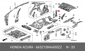 Деталь 66521SNAA00ZZ HONDA