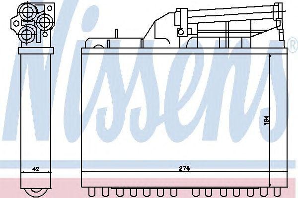Теплообменник, отопление салона 70502 NISSENS