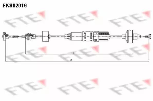 Трос, управление сцеплением FKS02019 FTE