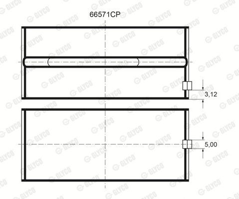 Подшипник 66571CP GLYCO