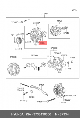 Подшипник генератора 3733438300 HYUNDAI KIA