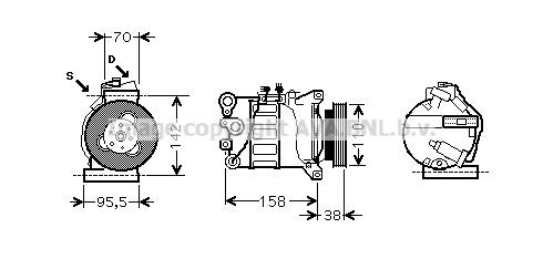 Радиатор охлаждения ДВС VW2191 AVA
