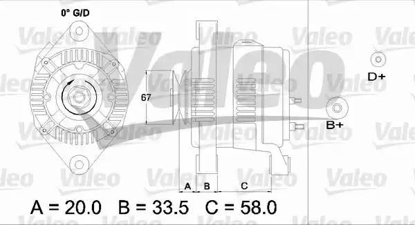 Генератор 437207 VALEO PHC