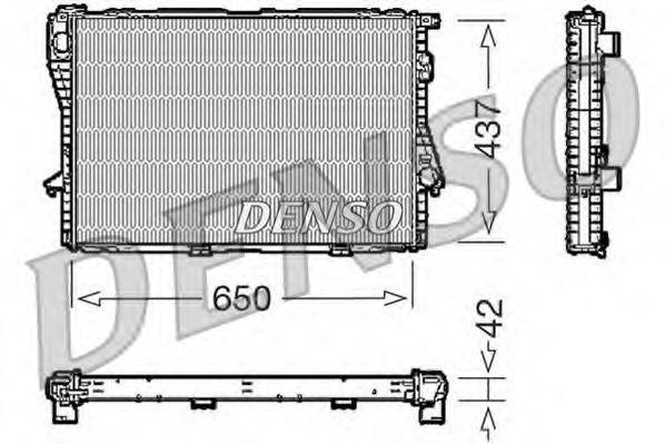 Радиатор, охлаждение двигател DRM05068 DENSO