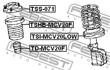 Опора амортизатора подвески TSS-071 FEBEST