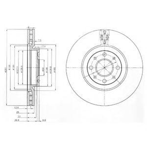 Тормозной диск BG3699 DELPHI
