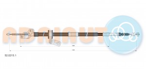 Трос ручного тормоза 5202151 ADRIAUTO