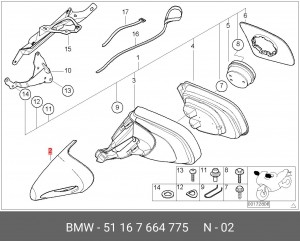 Деталь 51 16 7 664 775 BMW