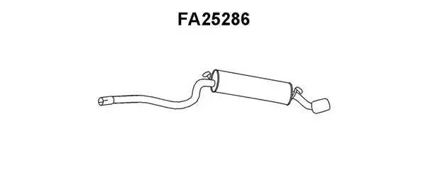 Глушитель выхлопных газов конечный FA25286 VENEPORTE
