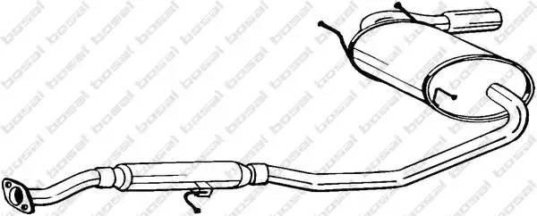 Глушитель выхлопных газов конечный 283-421 BOSAL