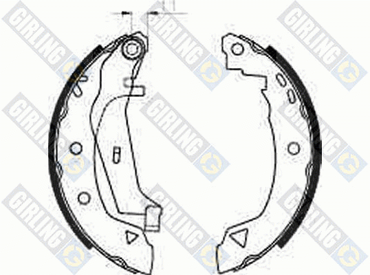 Комплект тормозных колодок 5182403 GIRLING