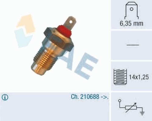 Температурный датчик охлаждающей жидкости 31730 FAE