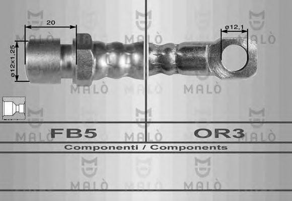 Шланг сцепления 8134 MALO