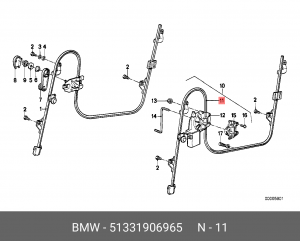 Стеклоподъемник 51 33 1 906 965 BMW