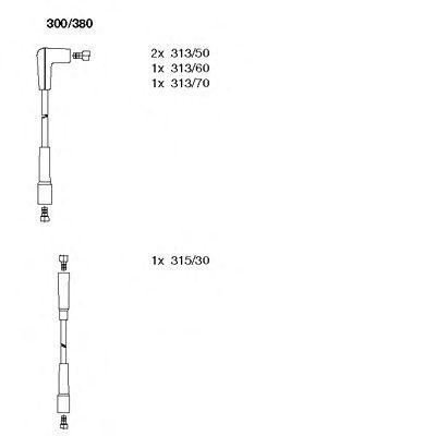 Ккомплект проводов зажигания 300380 BREMI
