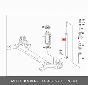 Амортизатор A4543202730 SMART