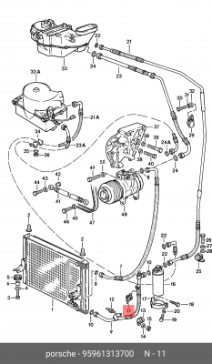 Переключатель низкого давления 95961313700 PORSCHE