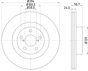 Тормозной диск MDC1377 MINTEX