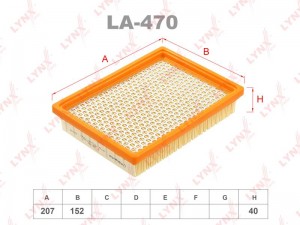 Фильтр воздушный LA-470 LYNXAUTO