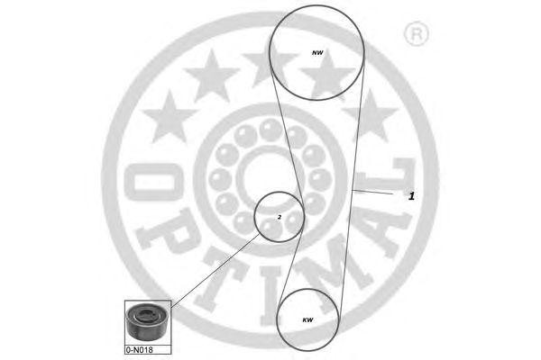 Комплект ремня ГРМ SK-1563 OPTIMAL