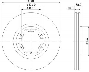 Тормозной диск MDC1754 MINTEX