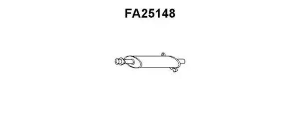 Предглушитель выхлопных газов FA25148 VENEPORTE