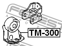 Подушка двигателя TM-300 FEBEST