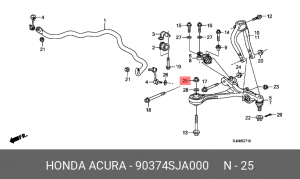 Деталь 90374SJA000 HONDA