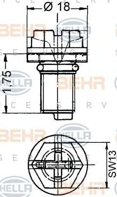 Болт, пробка радиатора 9NS 376 747-031 HELLA