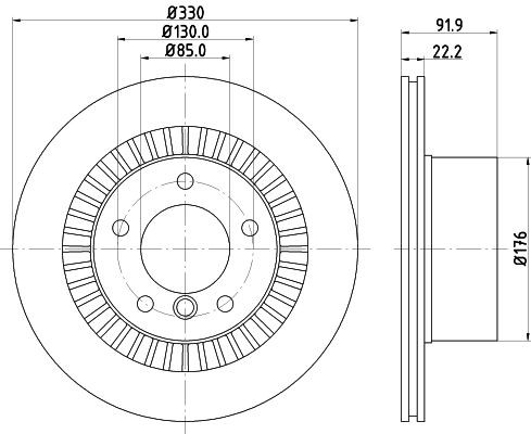 Конденсатор, кондиционер 8FC351304131 HELLA