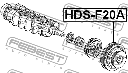 Шкив коленвала HDS-F20A FEBEST