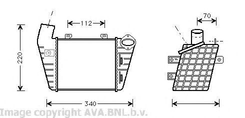Интеркулер VW4127 AVA