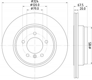 Тормозной диск MDC1796 MINTEX
