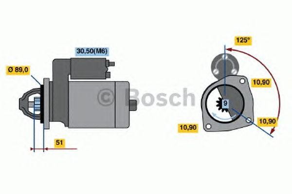 Стартер 0001231032 BOSCH