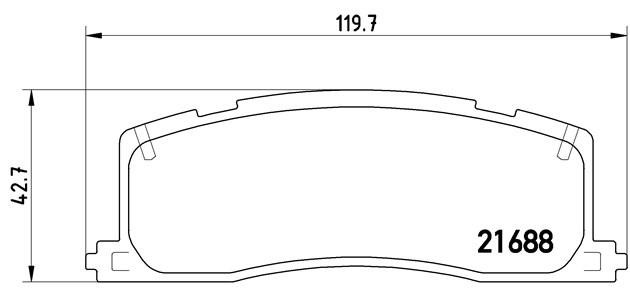 Комплект тормозных колодок, диско P 83 030 BREMBO