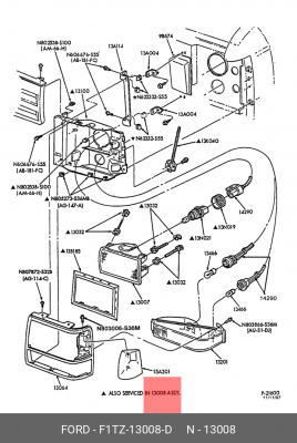 Фара головного света F1TZ-13008-D FORD