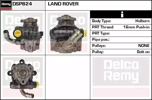 Гидравлический насос, рулевое управление DSP824 DELCO REMY