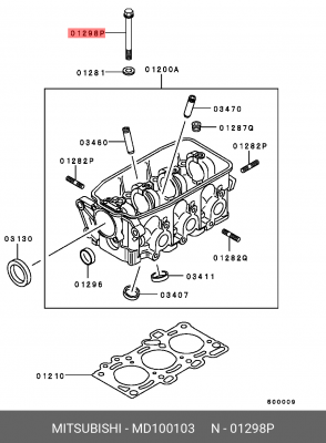 Болт крепления ГБЦ MD100103 MITSUBISHI