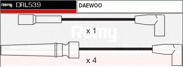 Ккомплект проводов зажигания DRL539 DELCO REMY