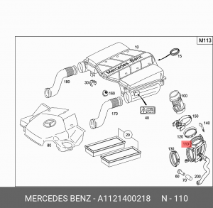 Деталь A 112 140 02 18 MERCEDES BENZ